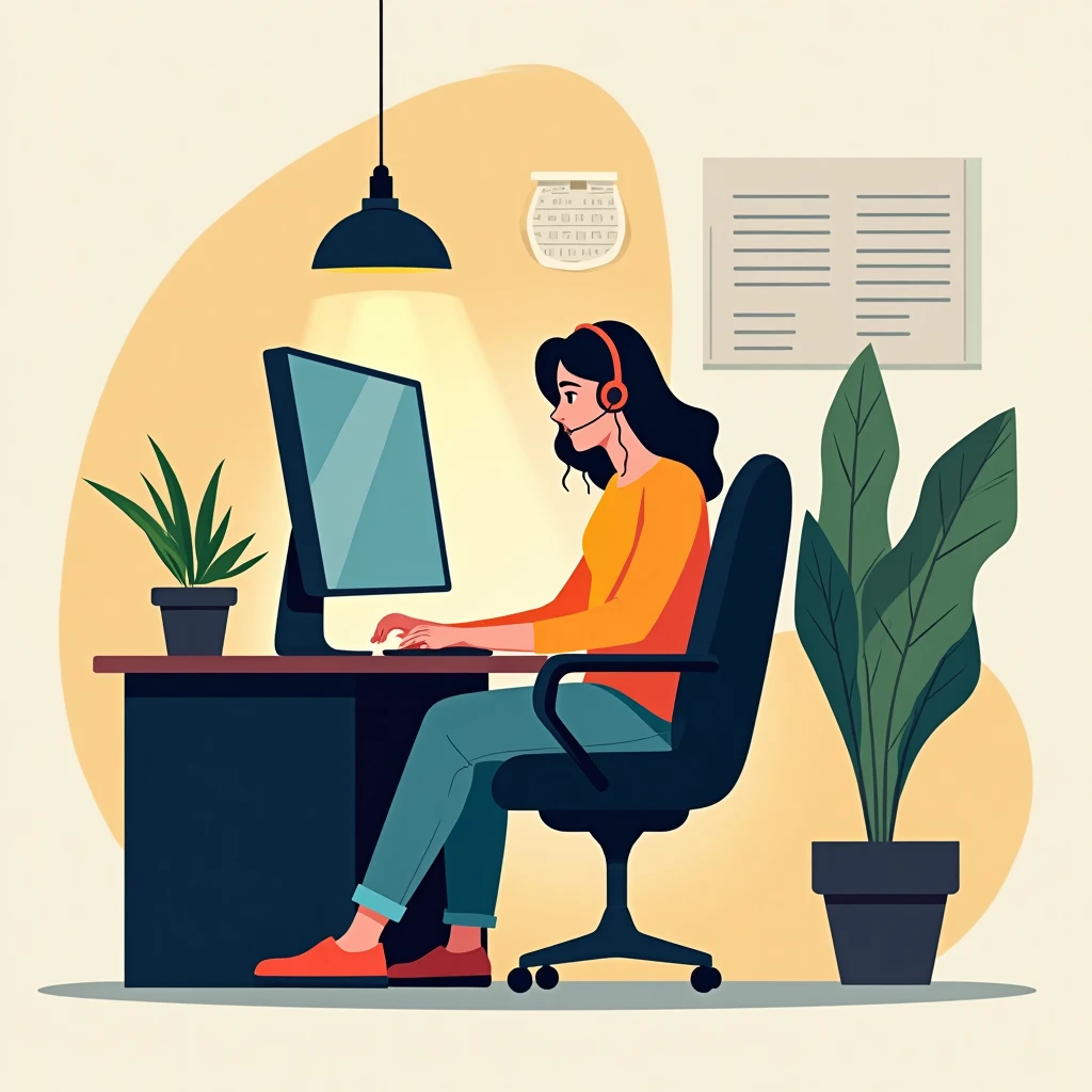 Trabajando en telemarketing