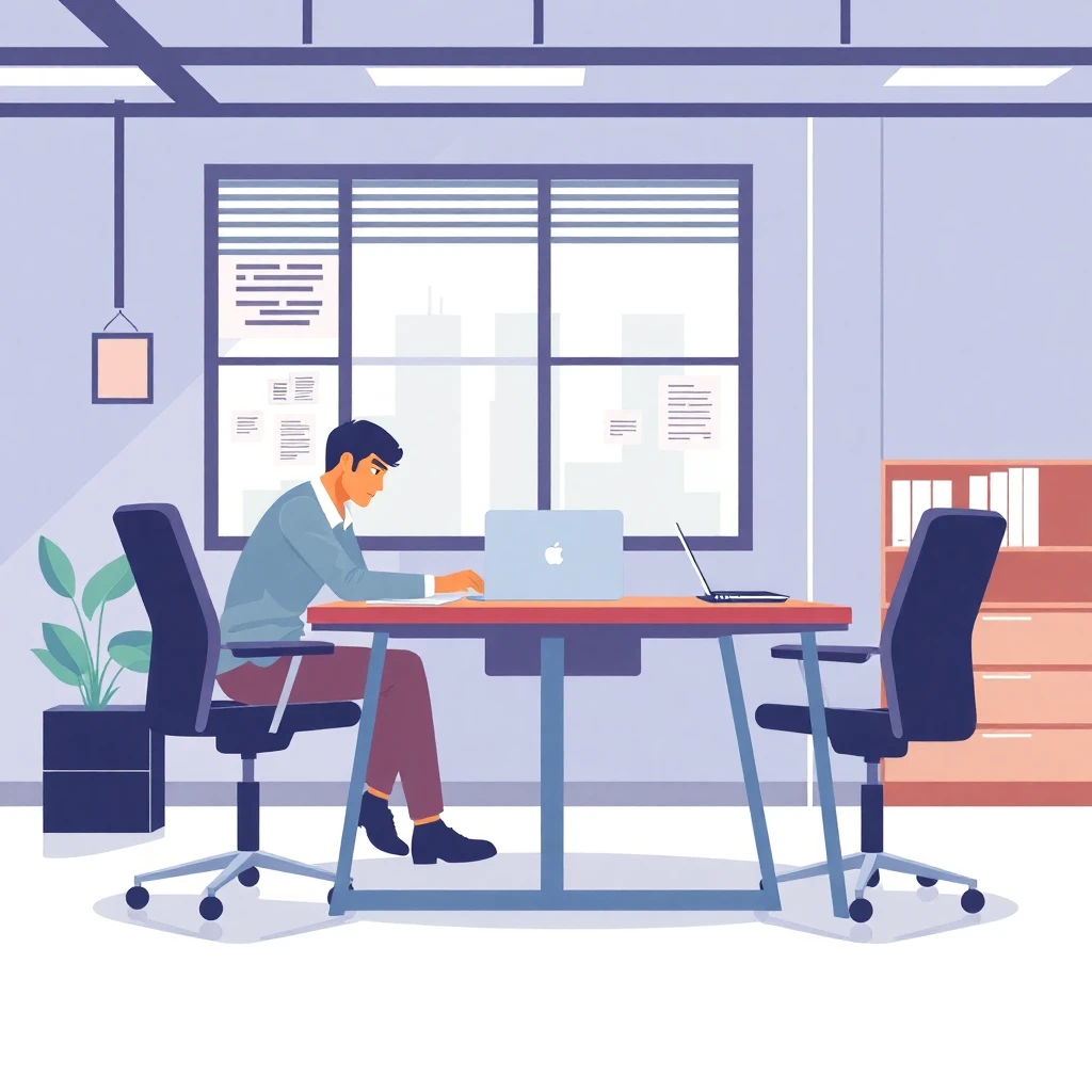 Ambiente de trabalho administrativo