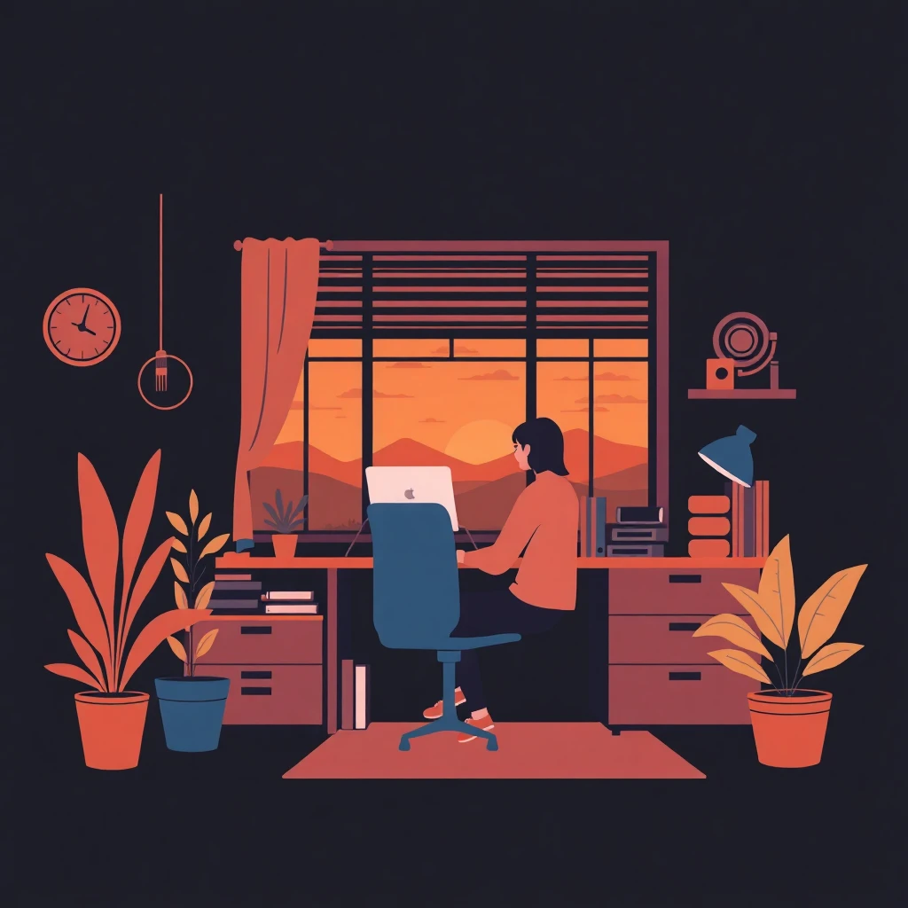 Flexible home office setup