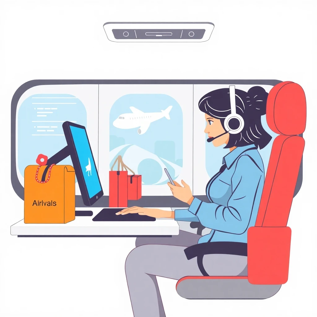 Remote airline customer service