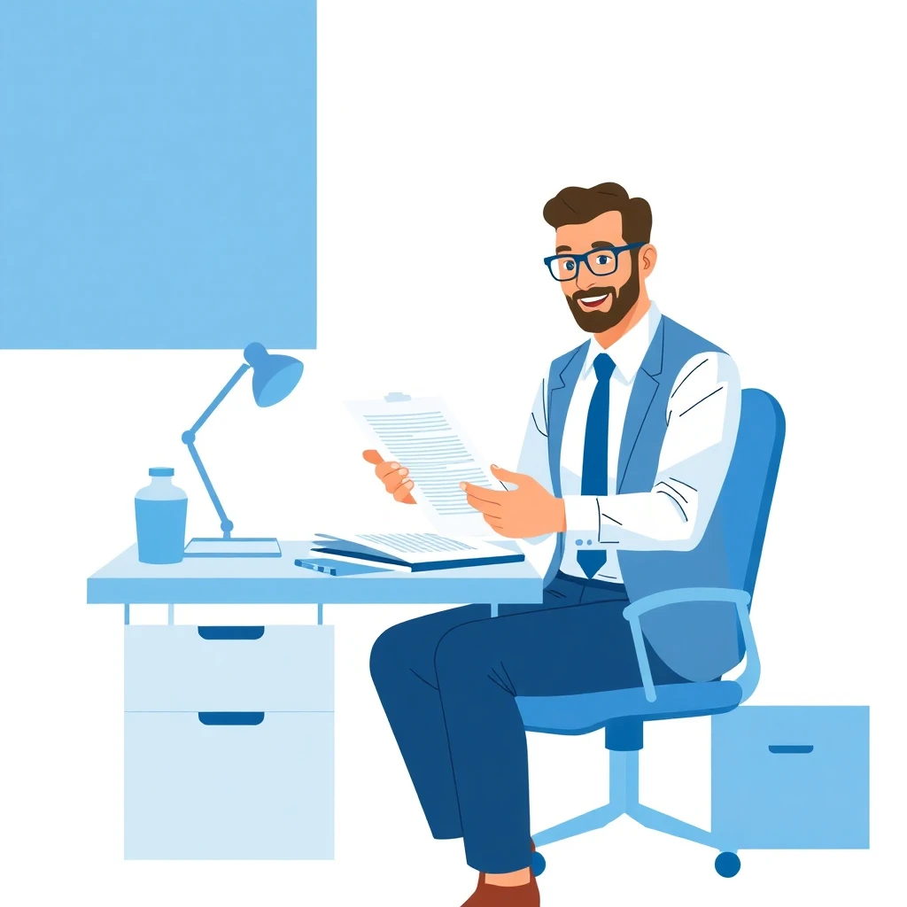 Professional reviewing job offers