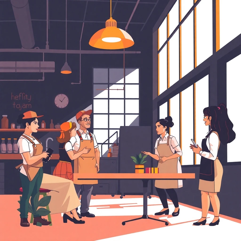 Freelancers discussing job options