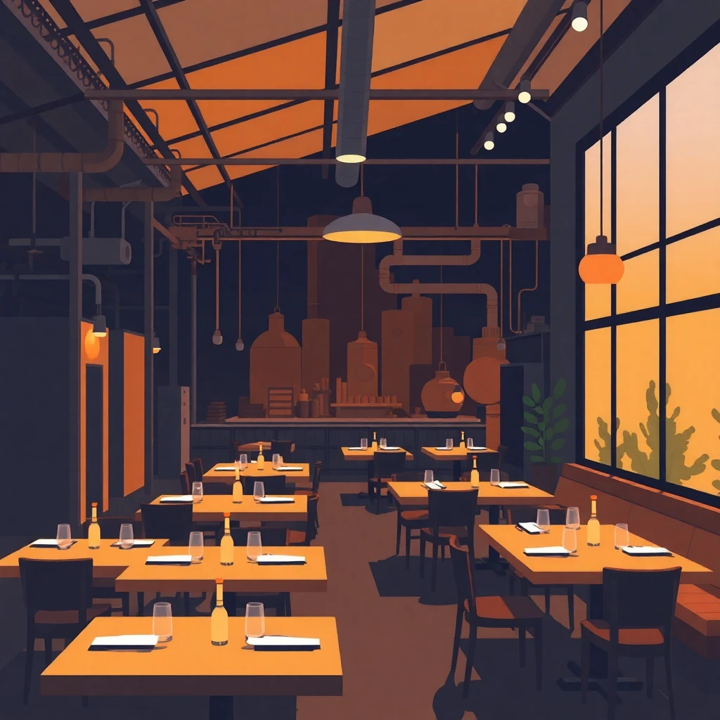 Balanced work-life restaurant setting