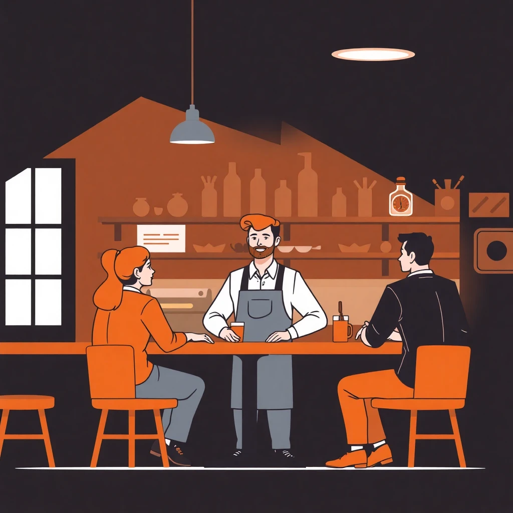 Customer service in a restaurant