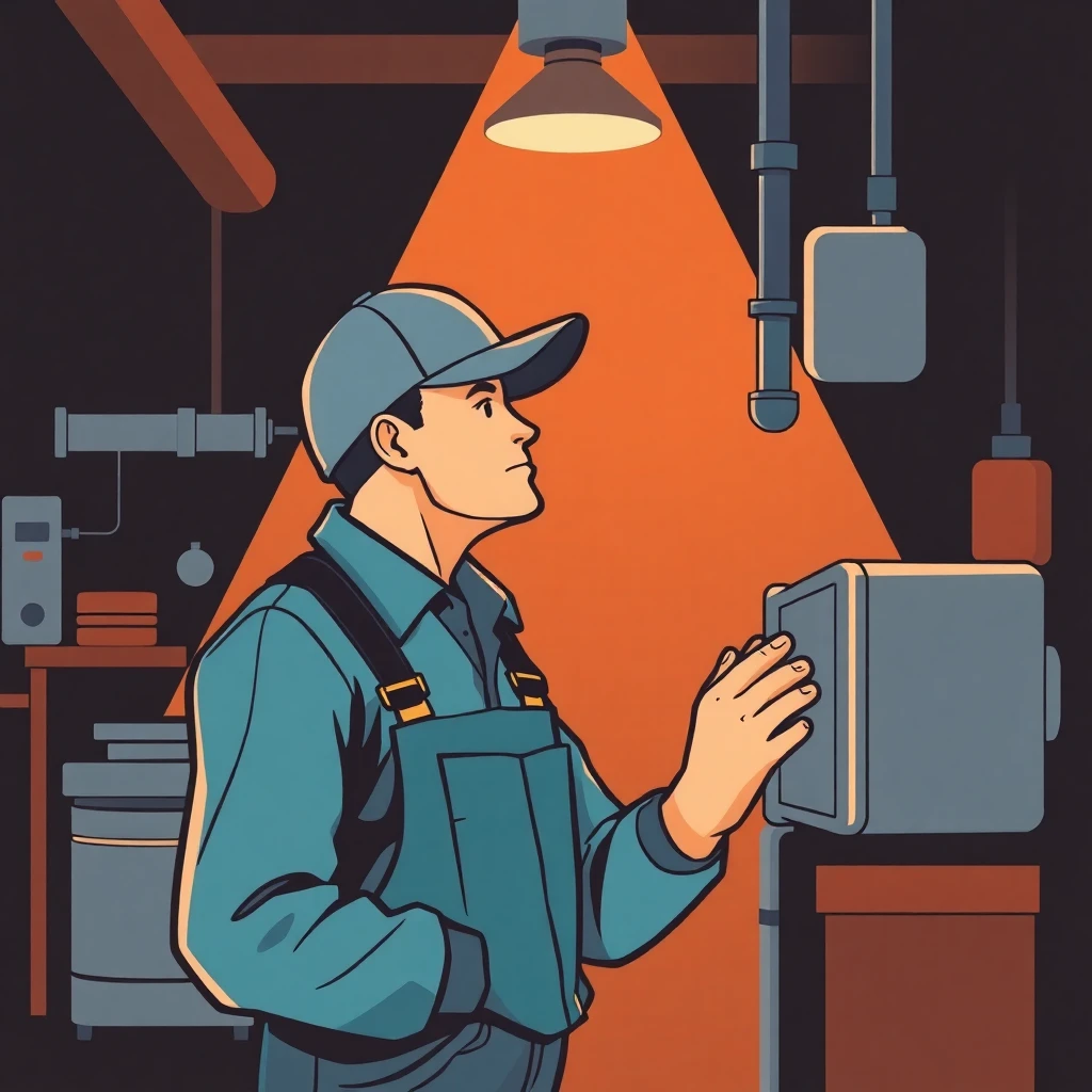Maintenance worker at a hotel