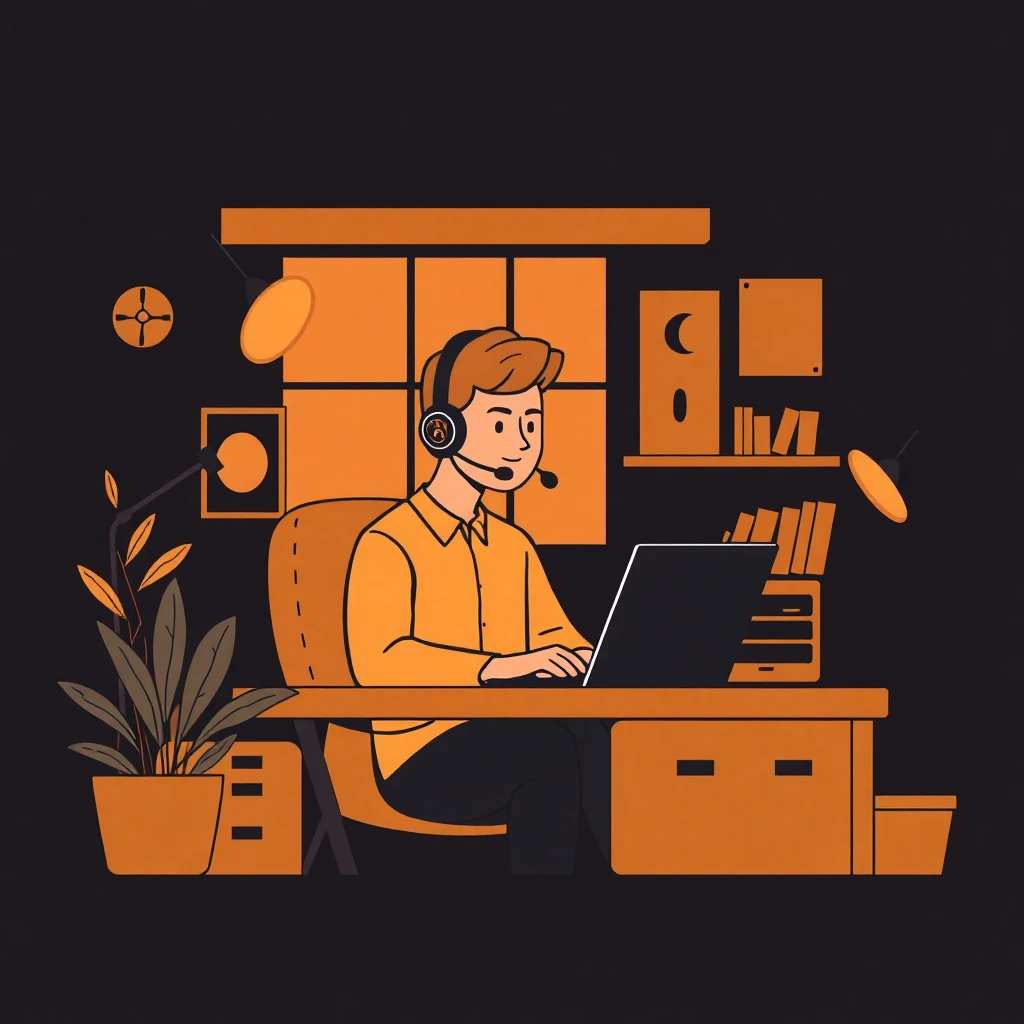 Remote customer service job setup