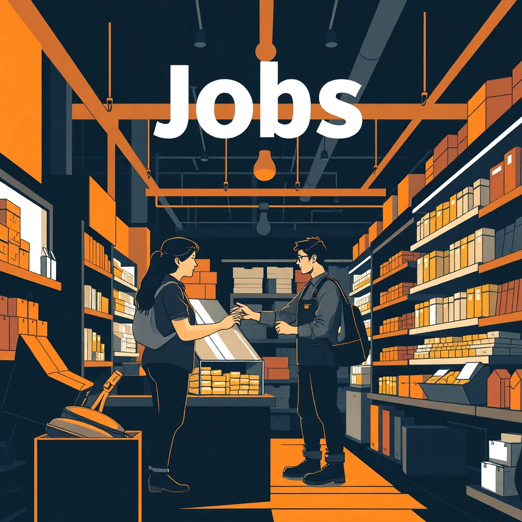 In-store retail job scene