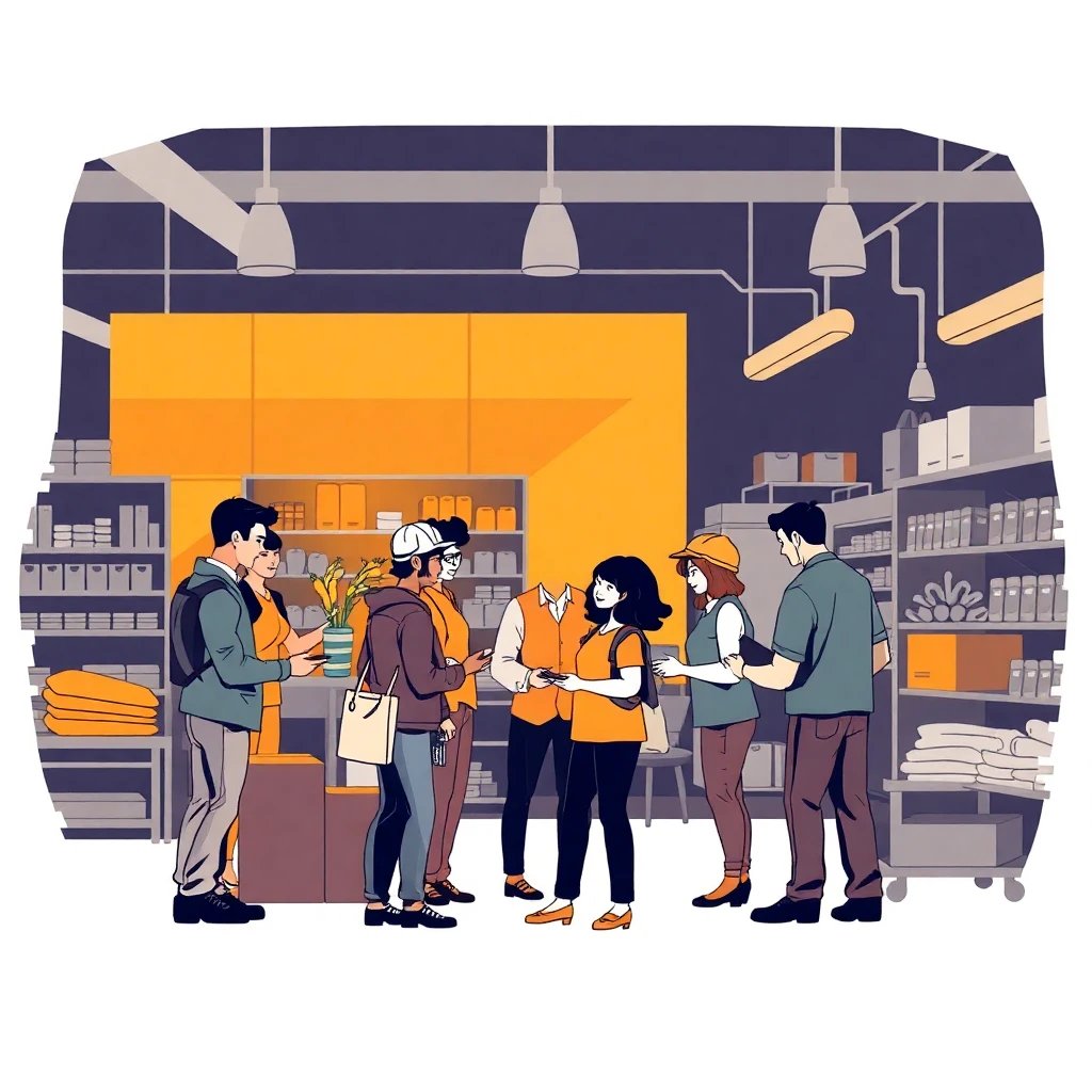 Collaborative retail team