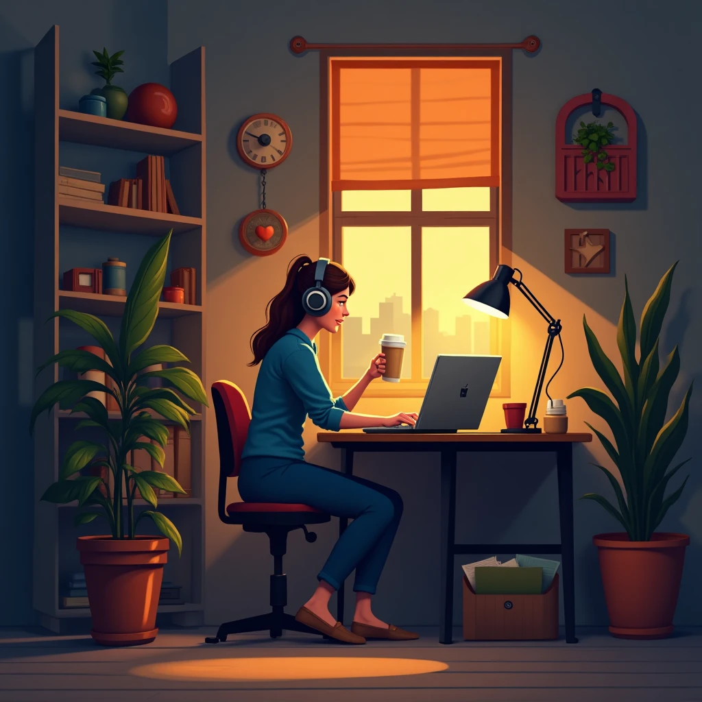 Remote work setup