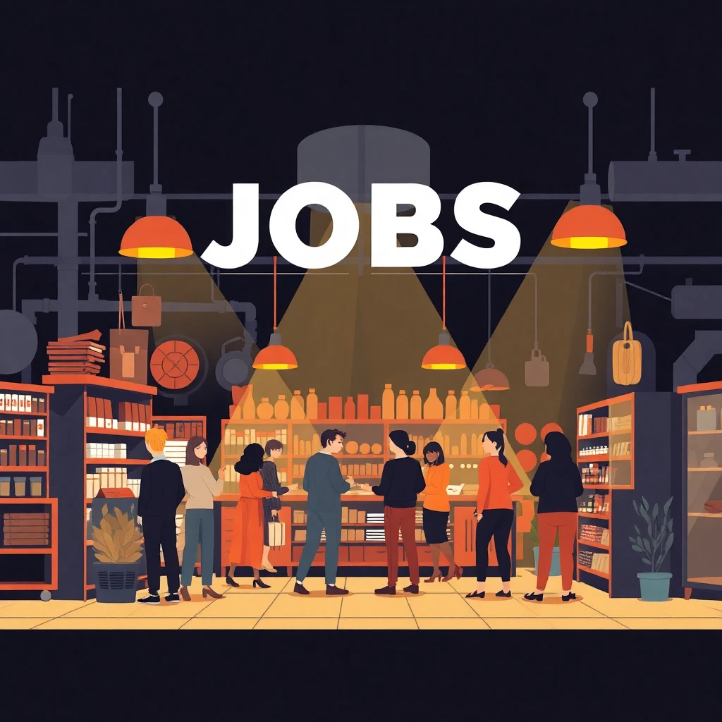 Busy retail store environment