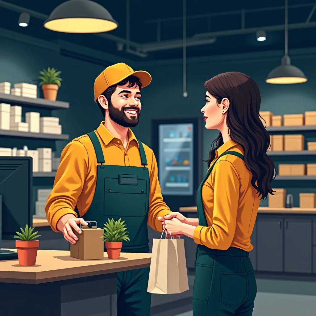 Entry-level retail worker
