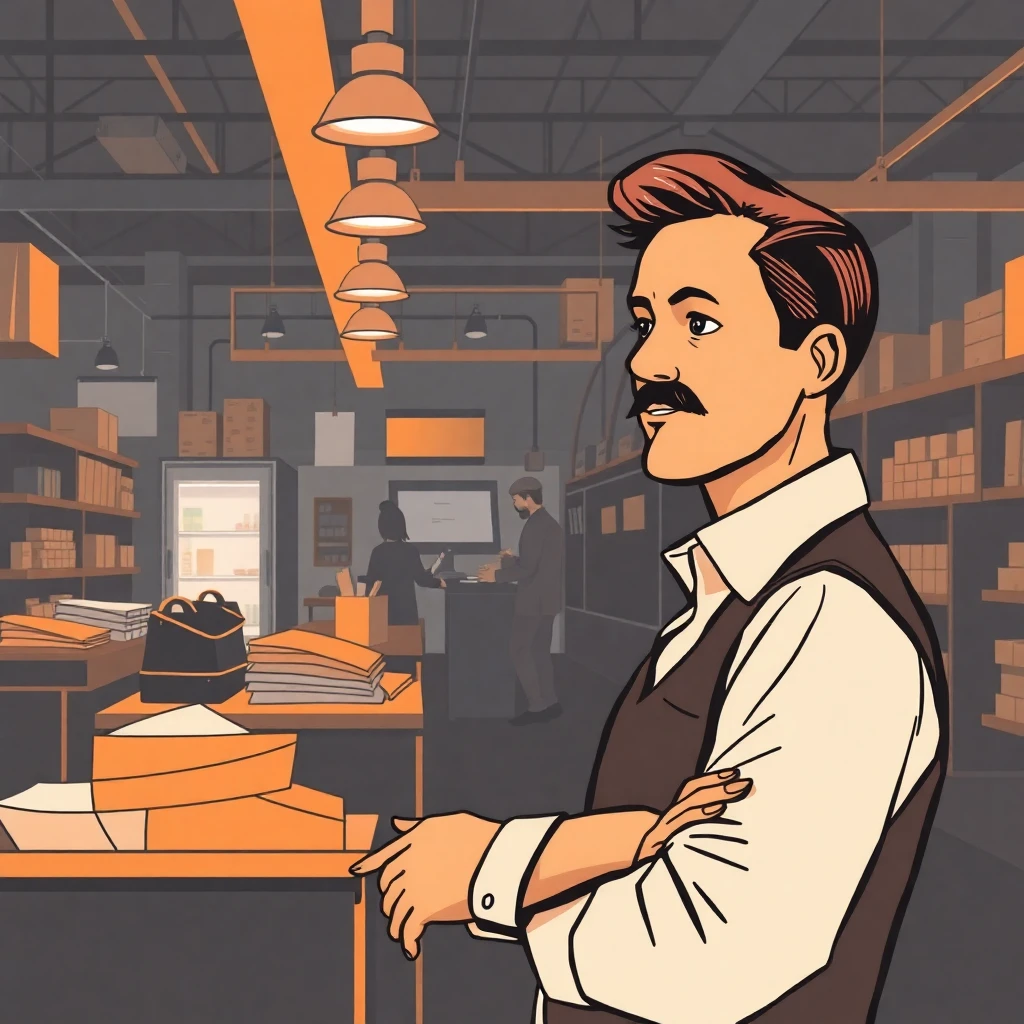 Retail Manager overseeing store