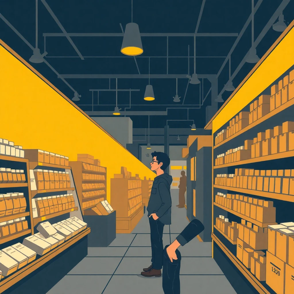 Examining retail displays