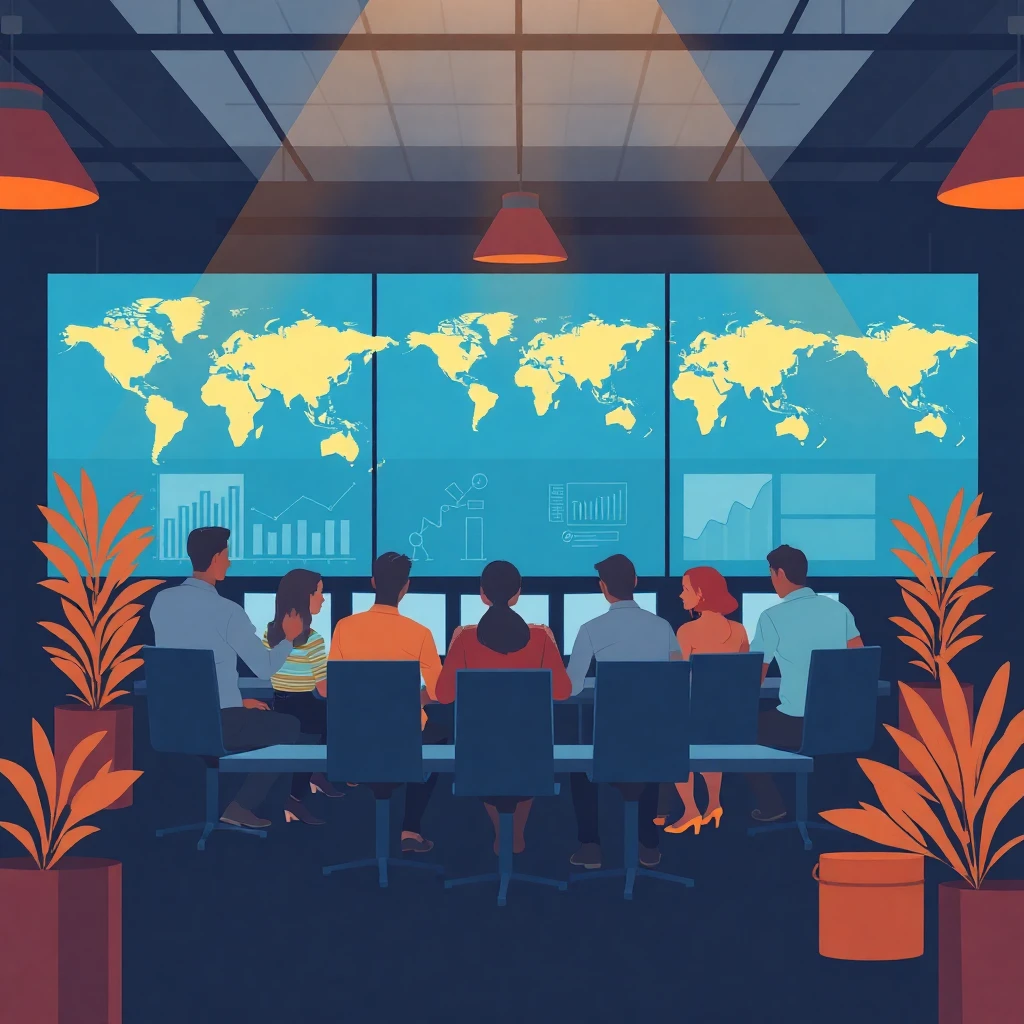 International sales team collaboration