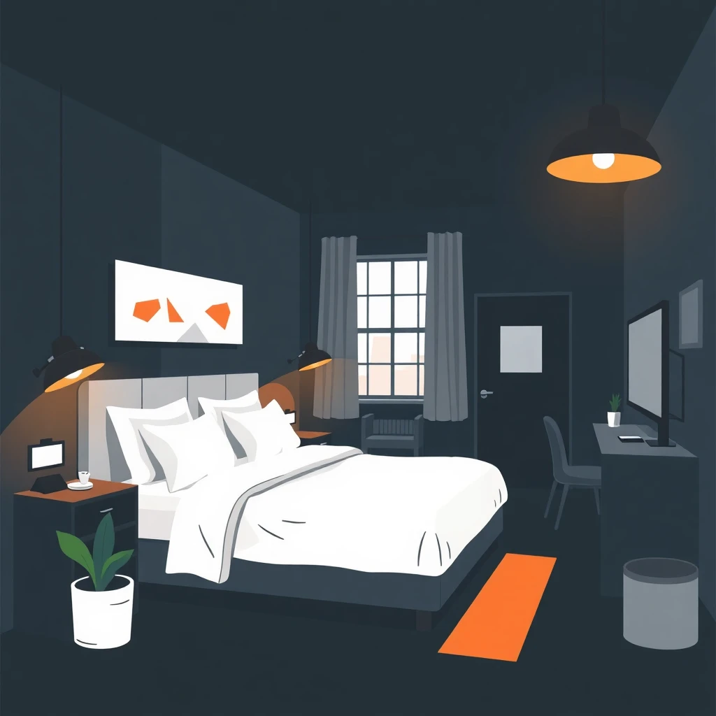 Sauberes Hotelzimmer