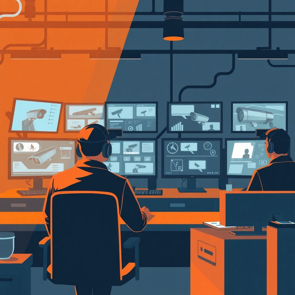 Security team monitoring