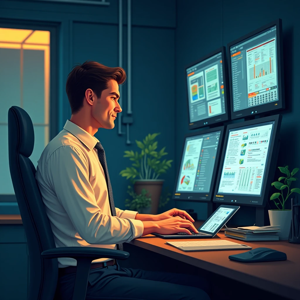 Dynamic security specialist at work