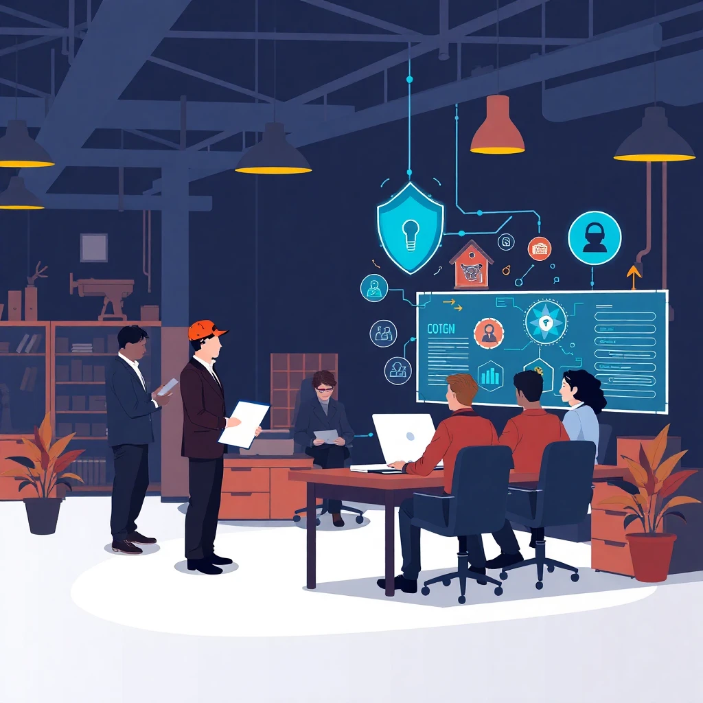 Security professionals collaborating