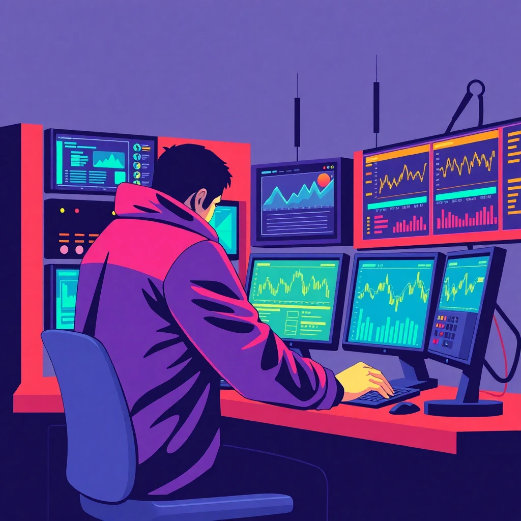 Cybersecurity engineer at work