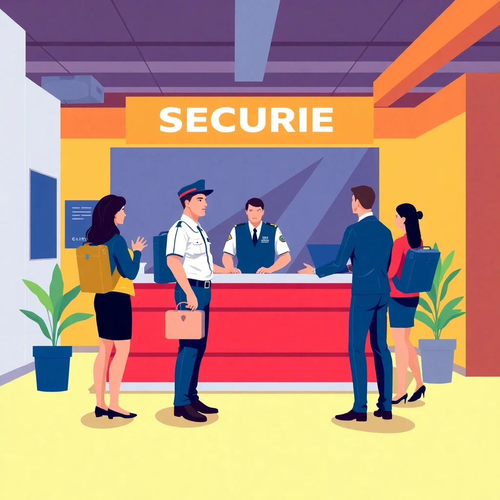 Front desk security interaction