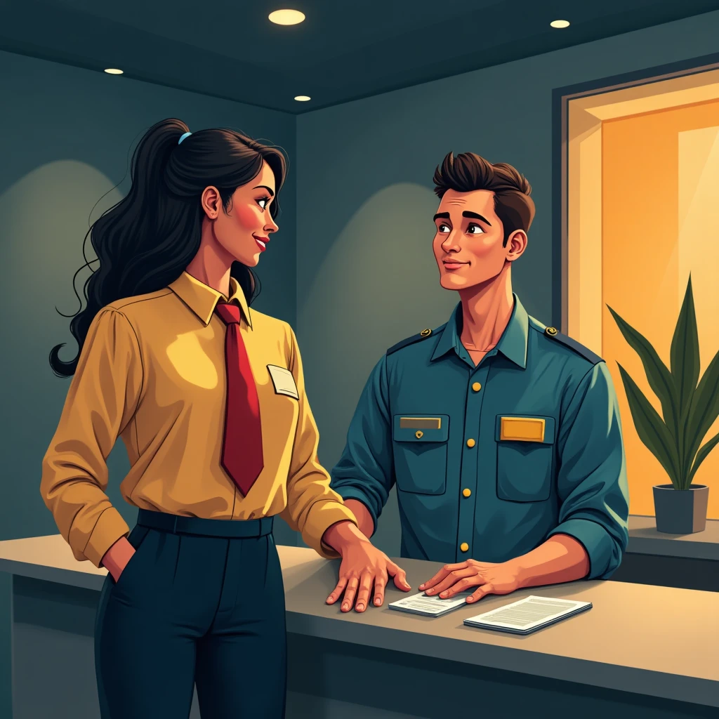 Friendly security guard