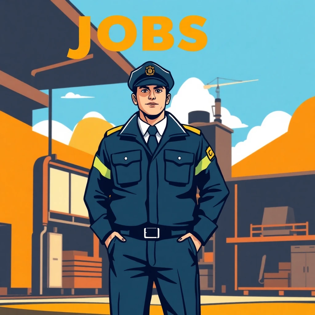 Security guard in outdoor setting