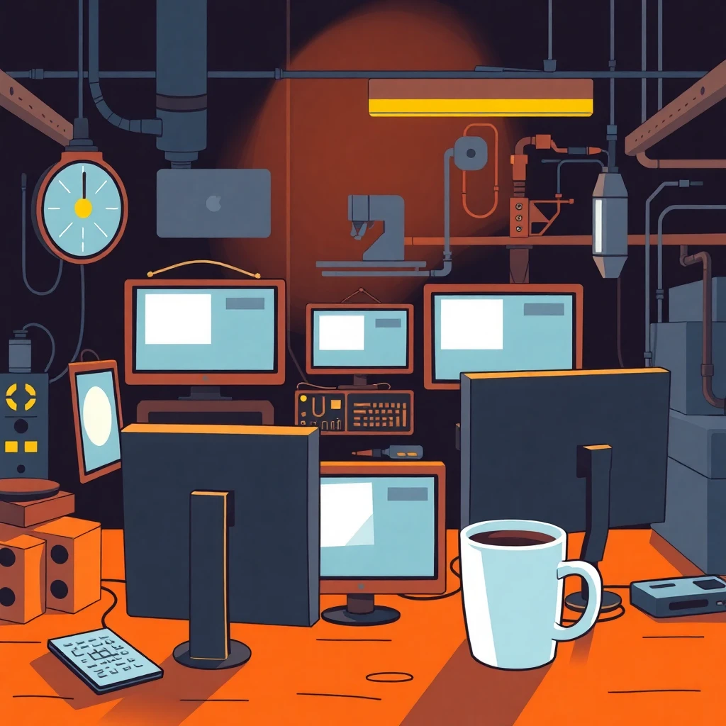 Innovative tech workspace