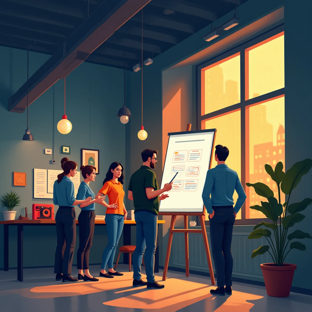 Collaborative tech office environment