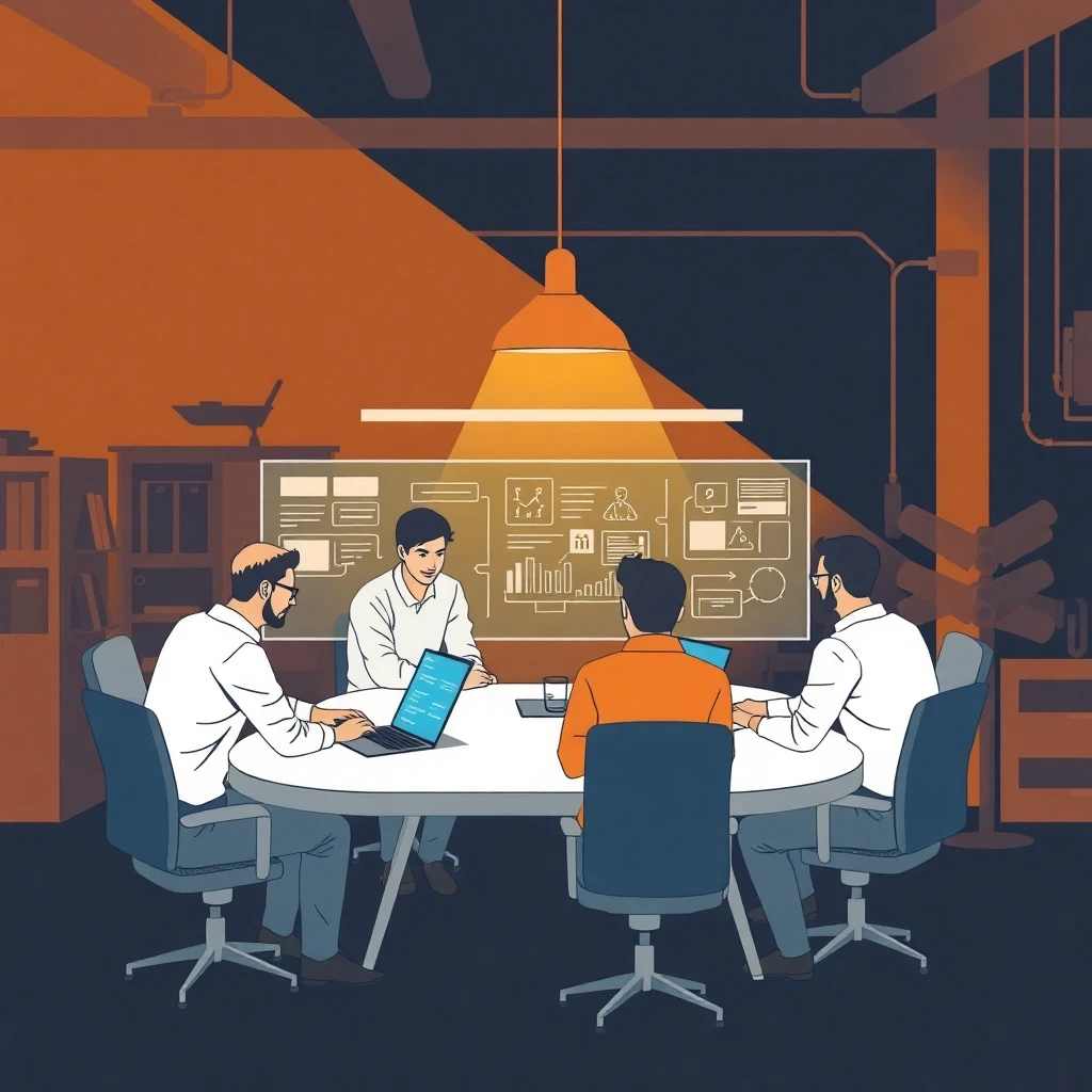 Software engineers in a modern office