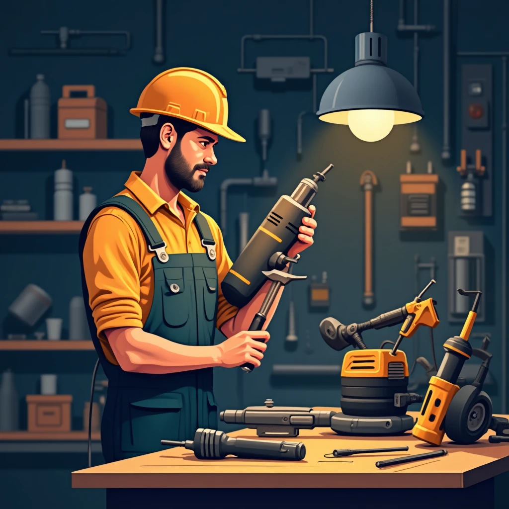 Técnico de ingeniería en acción