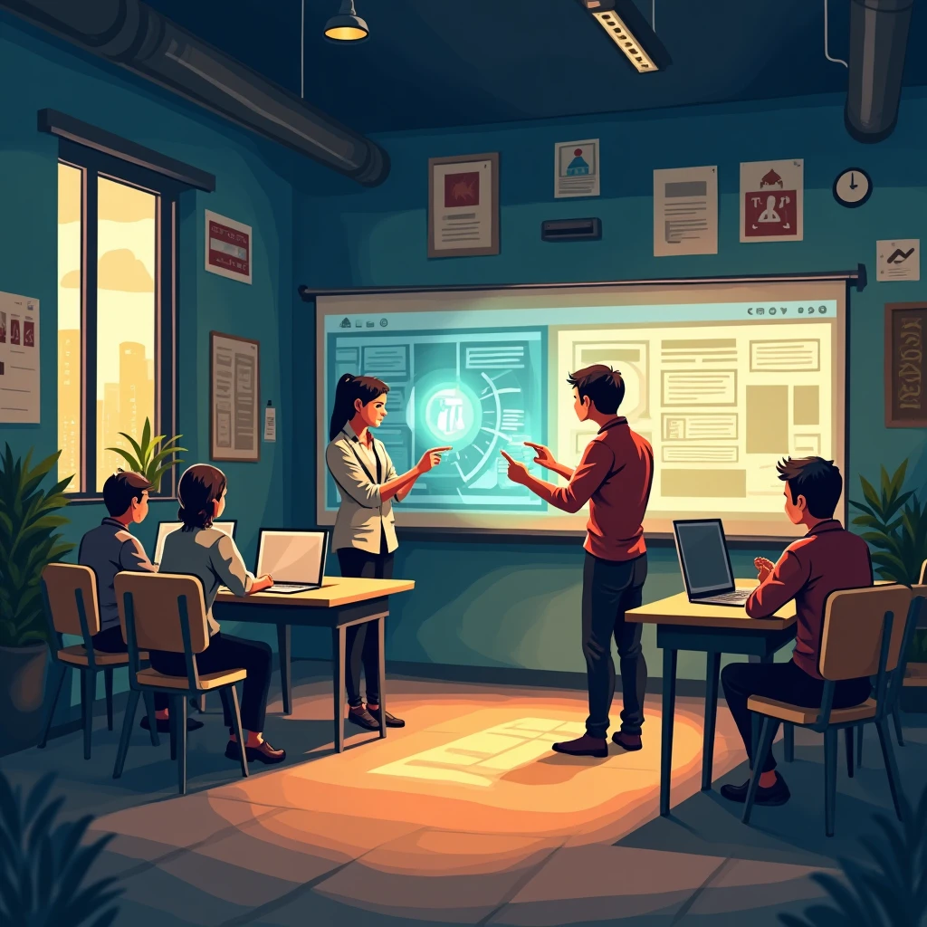 Tech-integrated classroom