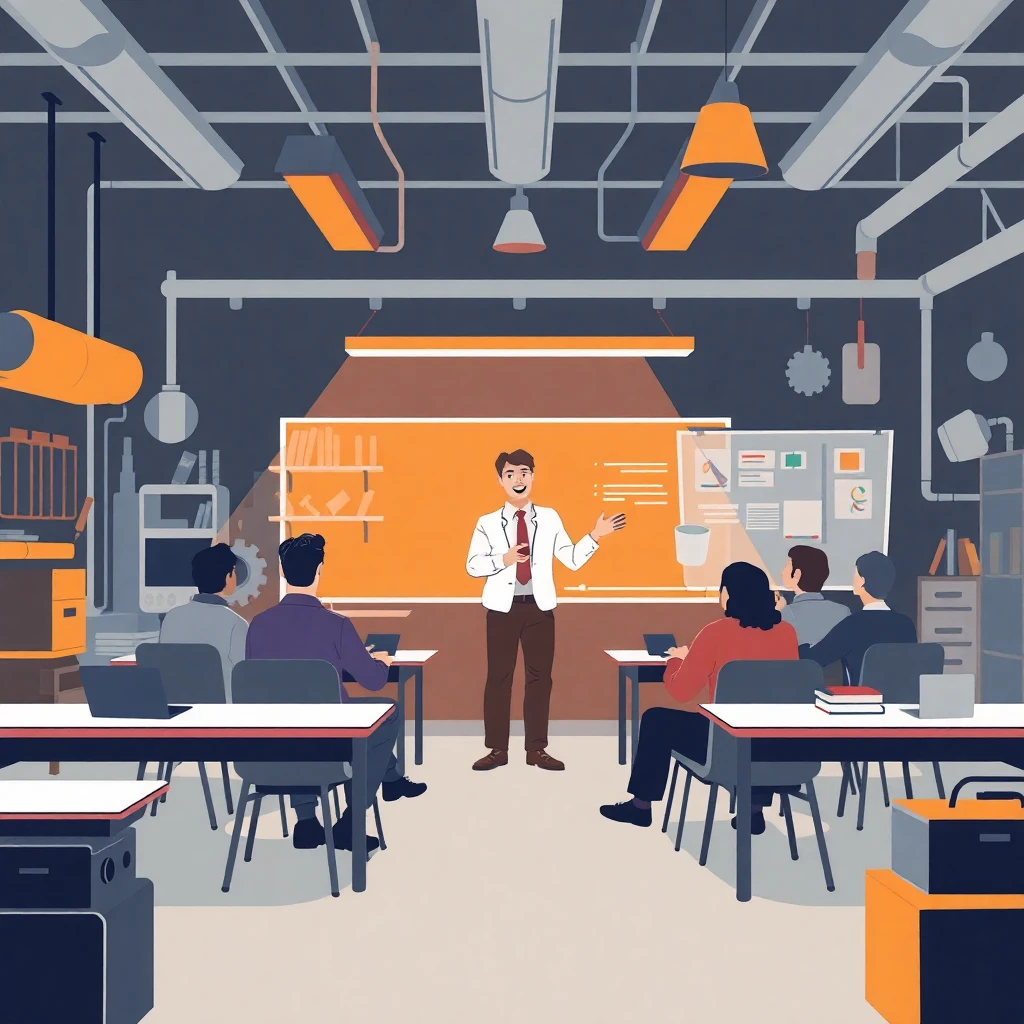 Hybrid teaching job setting