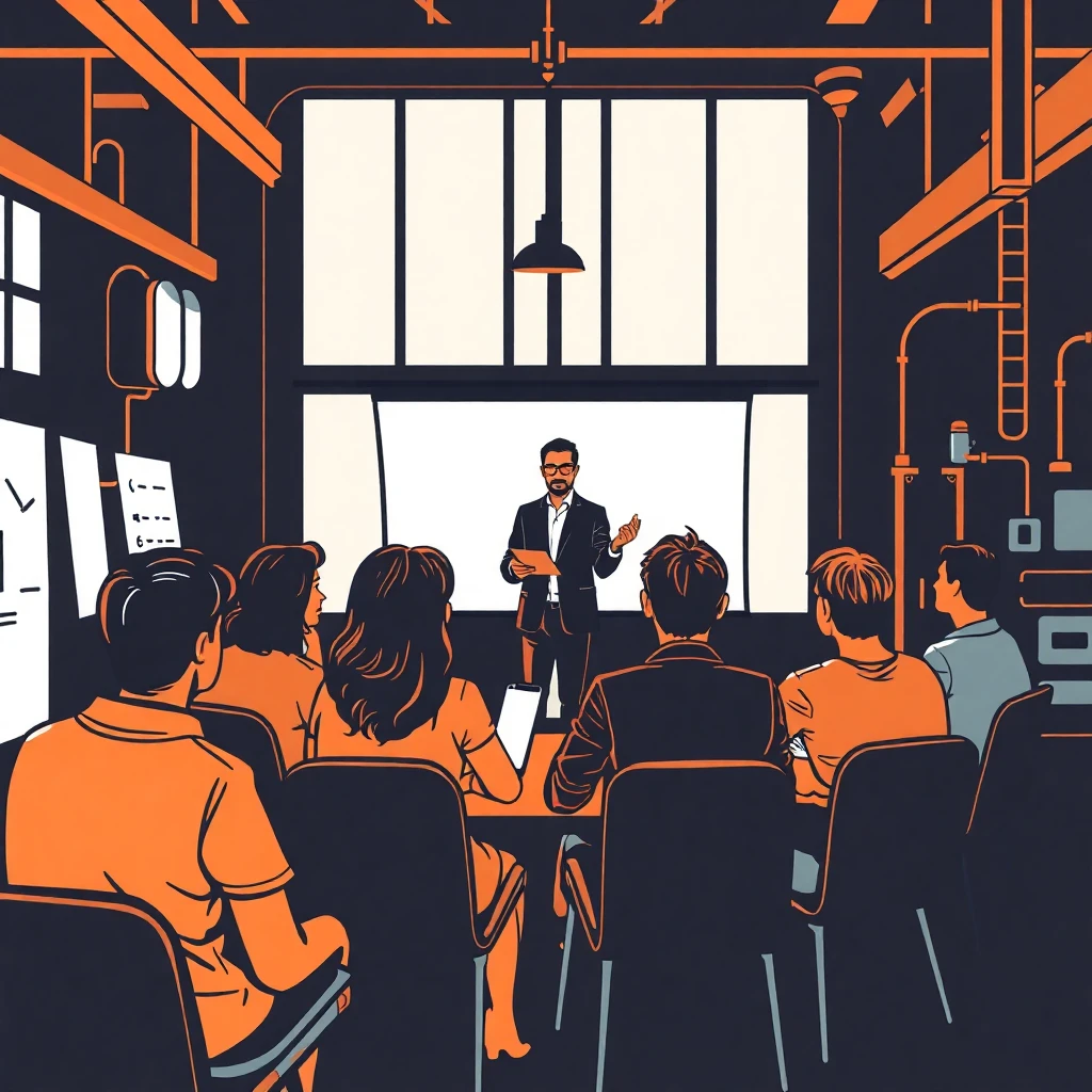 Teacher at summer workshop