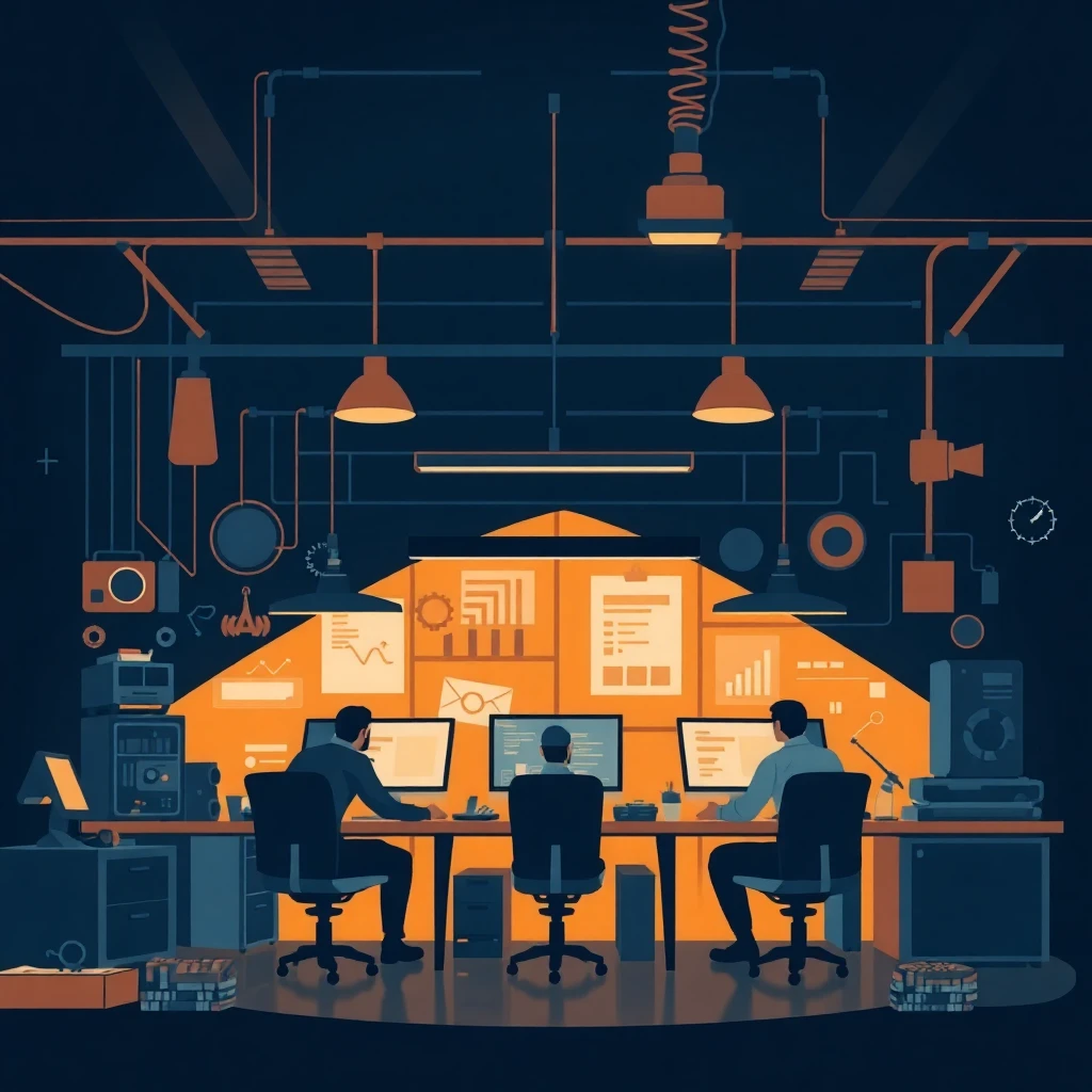 Innovative tech workspace
