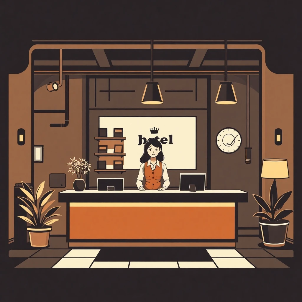Hotel reception service role