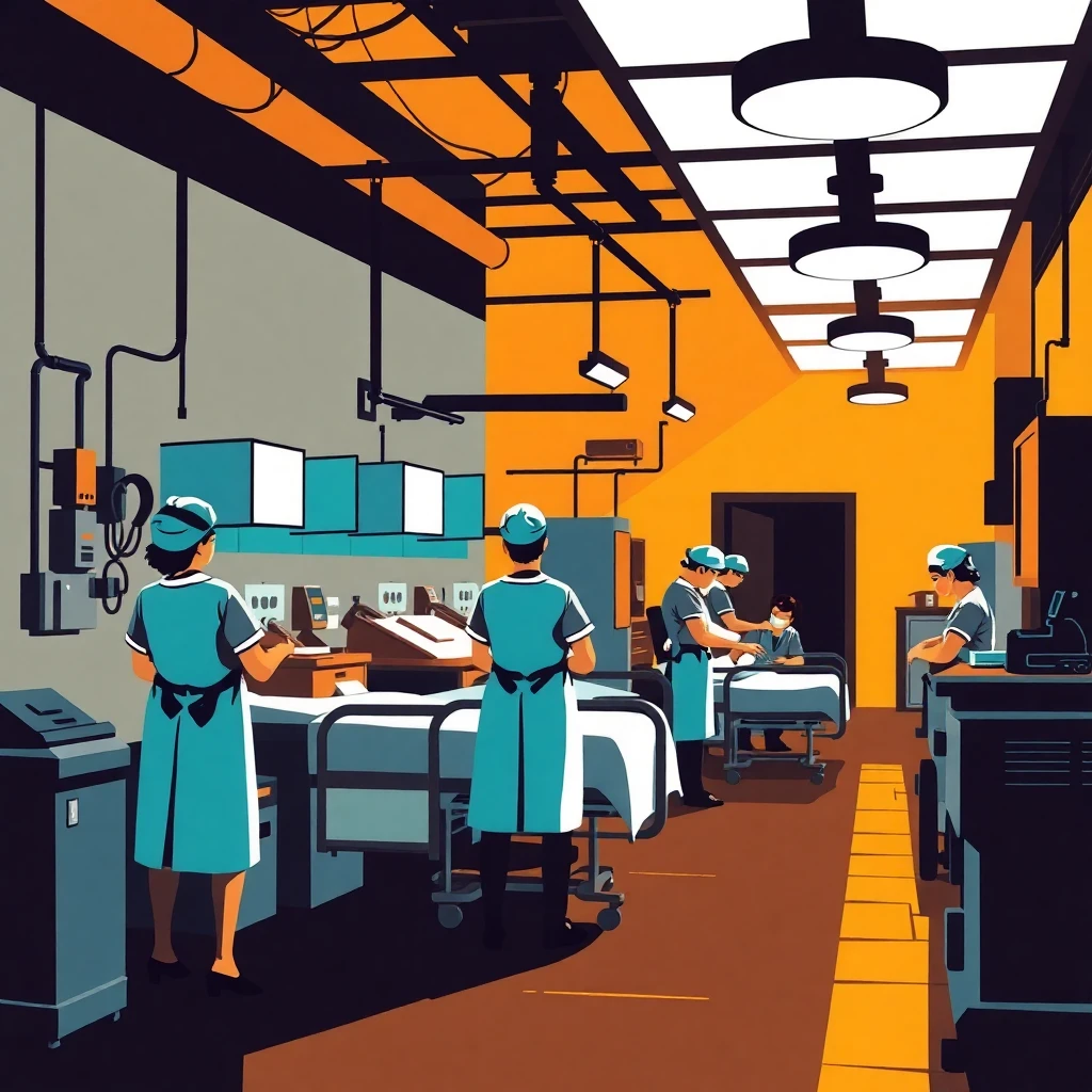 Nurses in a hospital setting