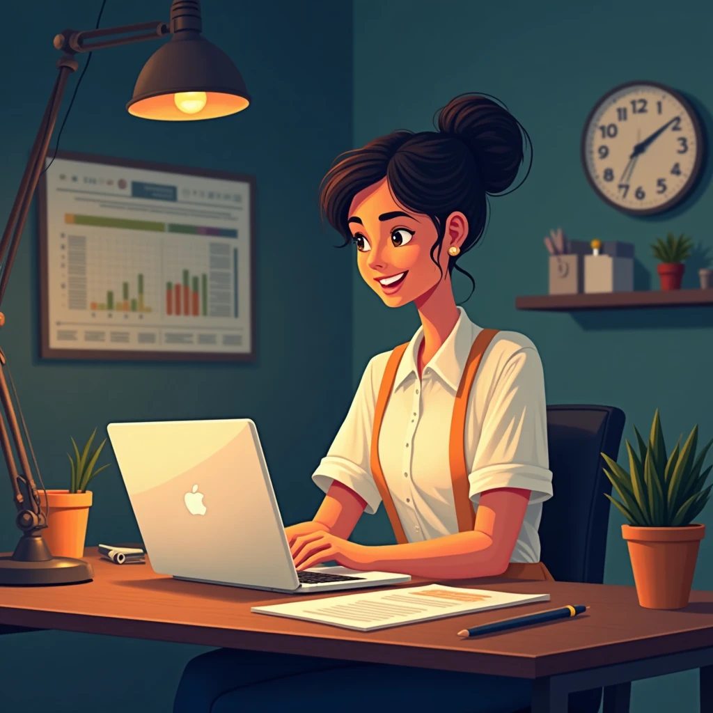 Beginner project manager at work