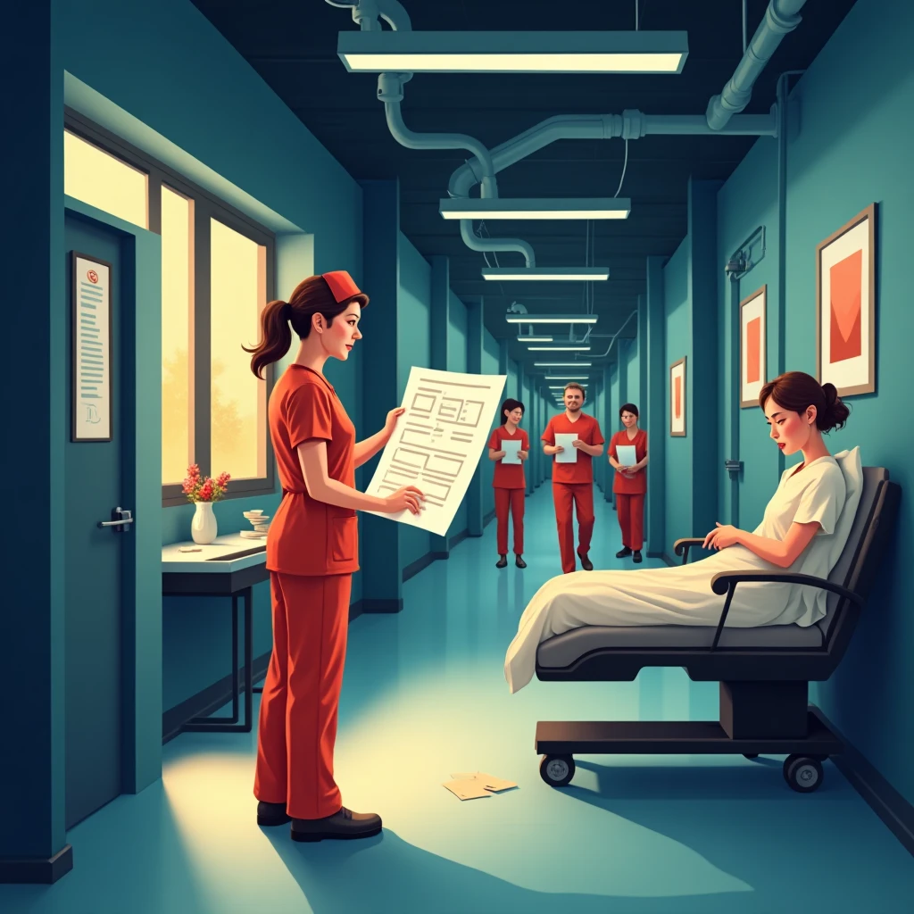 Healthcare professionals at work