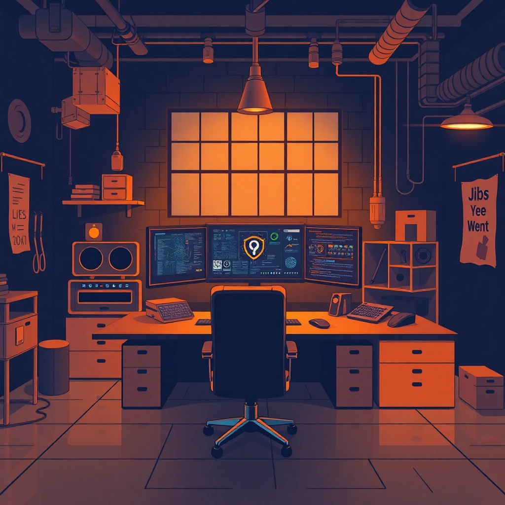 High-end cybersecurity job setting