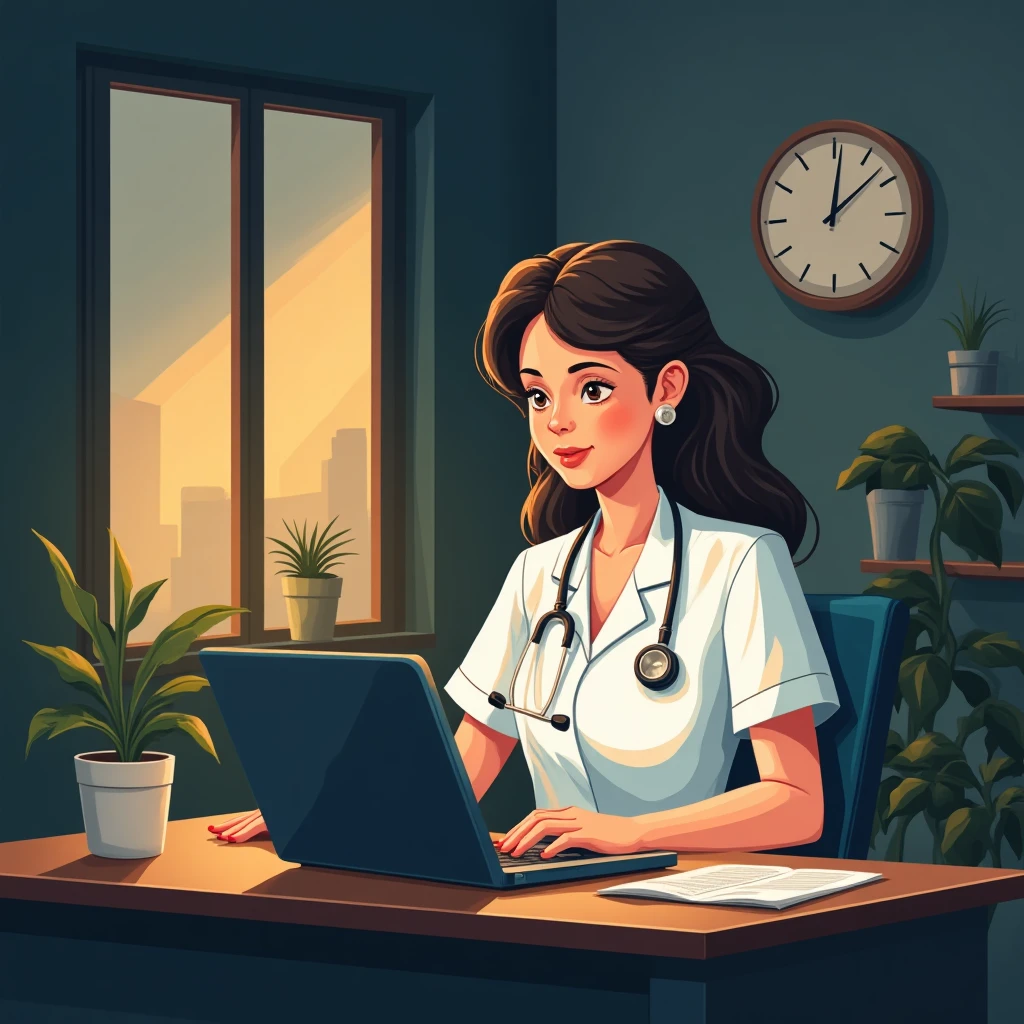 Nurse evaluating job offers