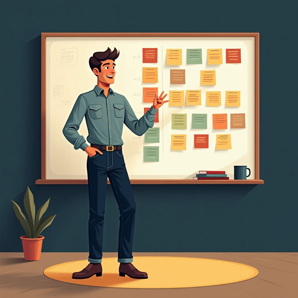 Project manager in action