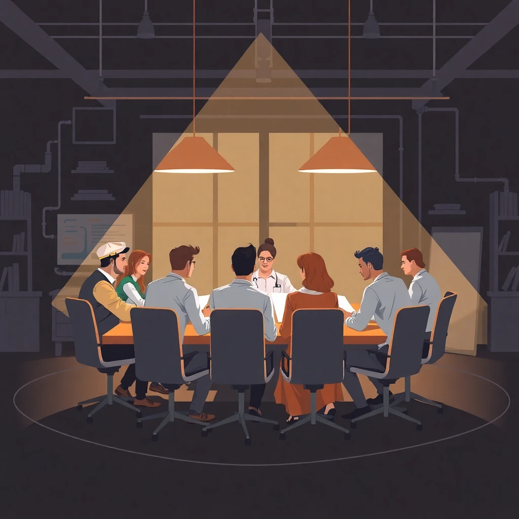 Team brainstorming session