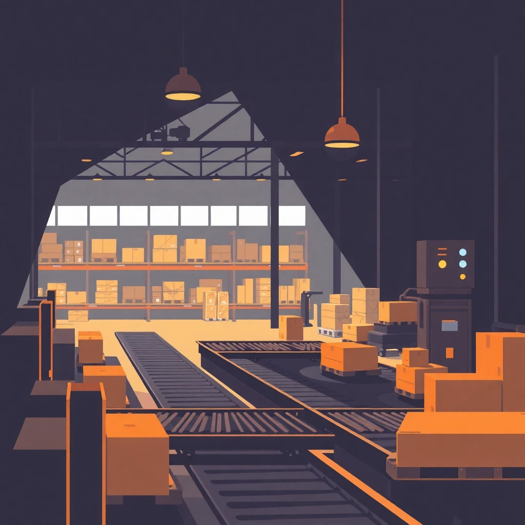 Modern automated warehouse