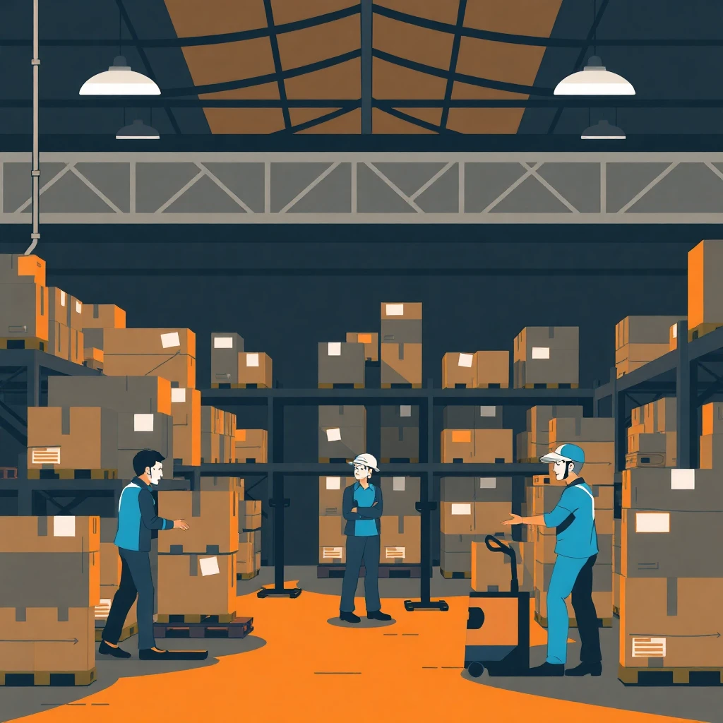 Warehouse teamwork