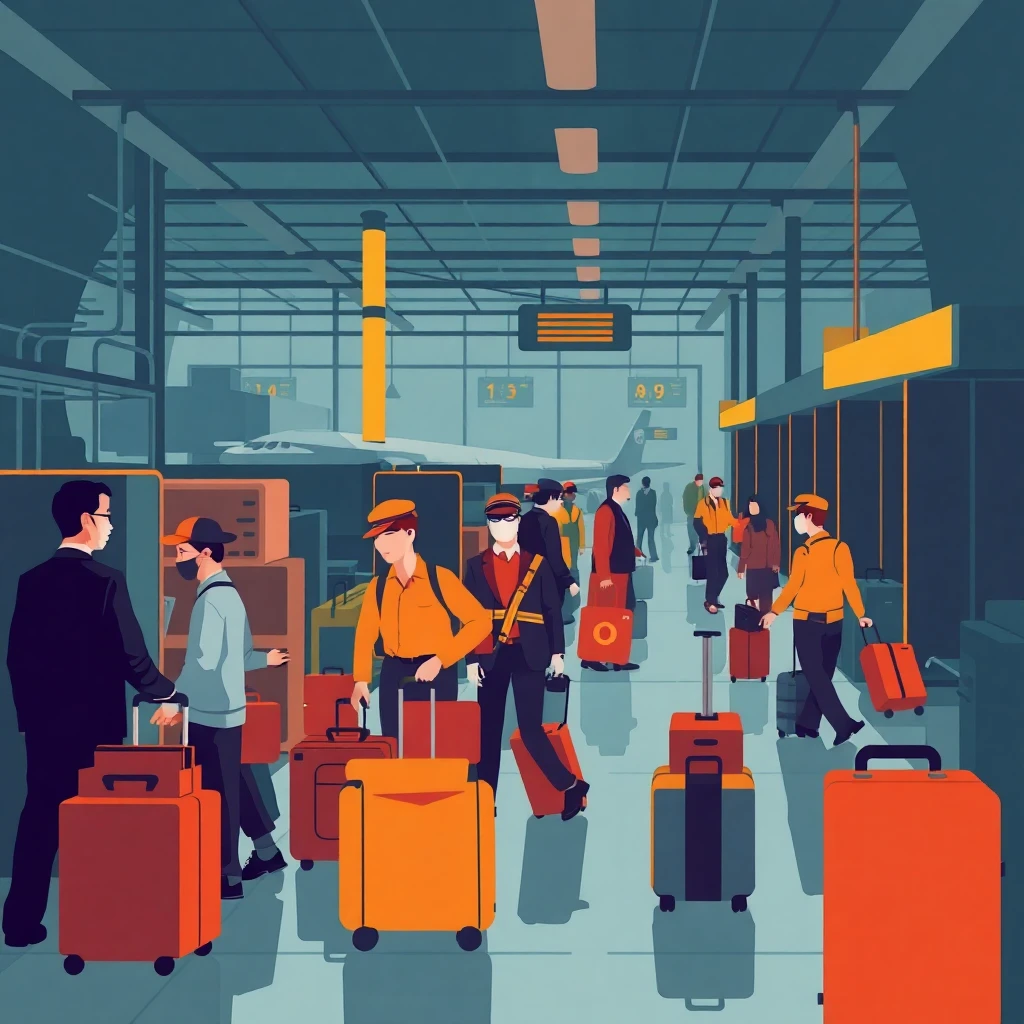 Airport luggage handling