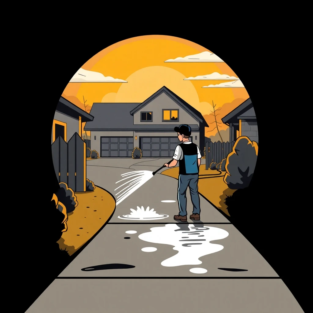 Exterior cleaning job