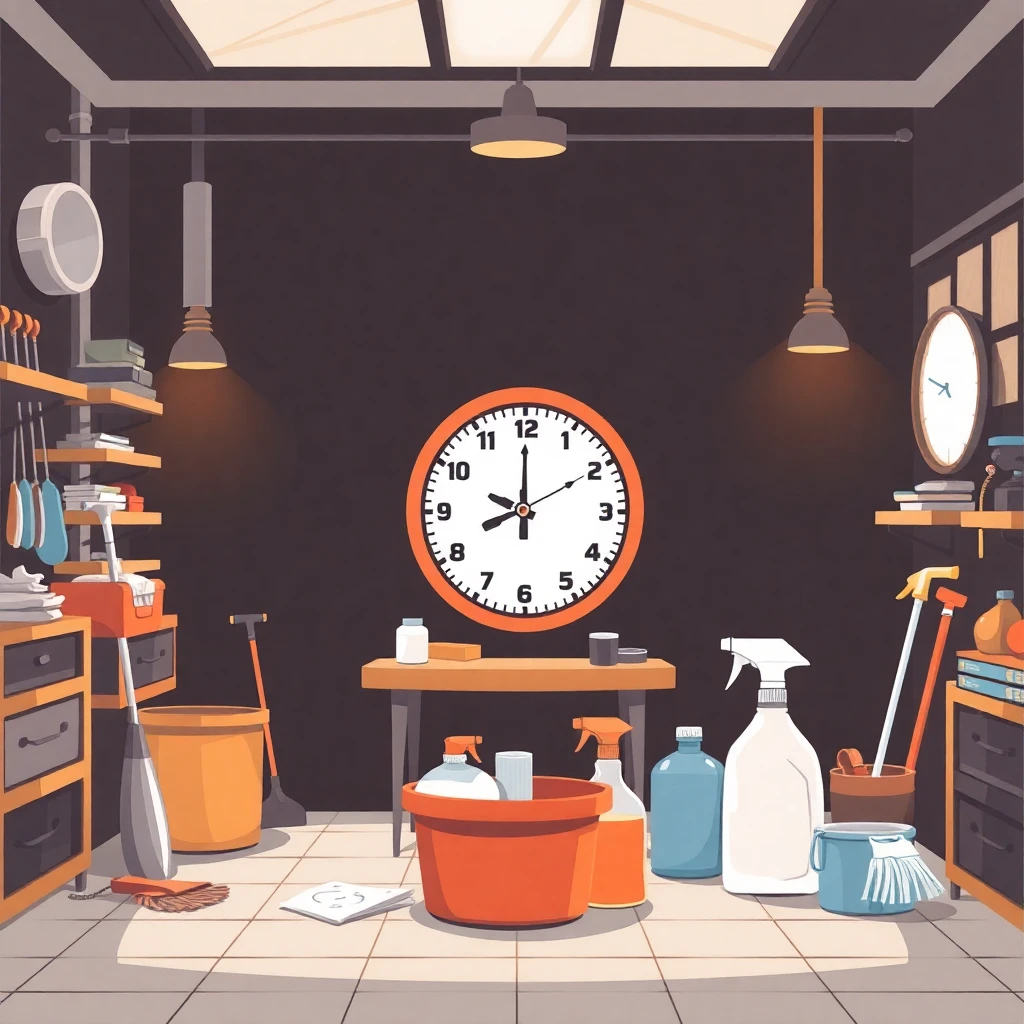 Flexible cleaning job concept