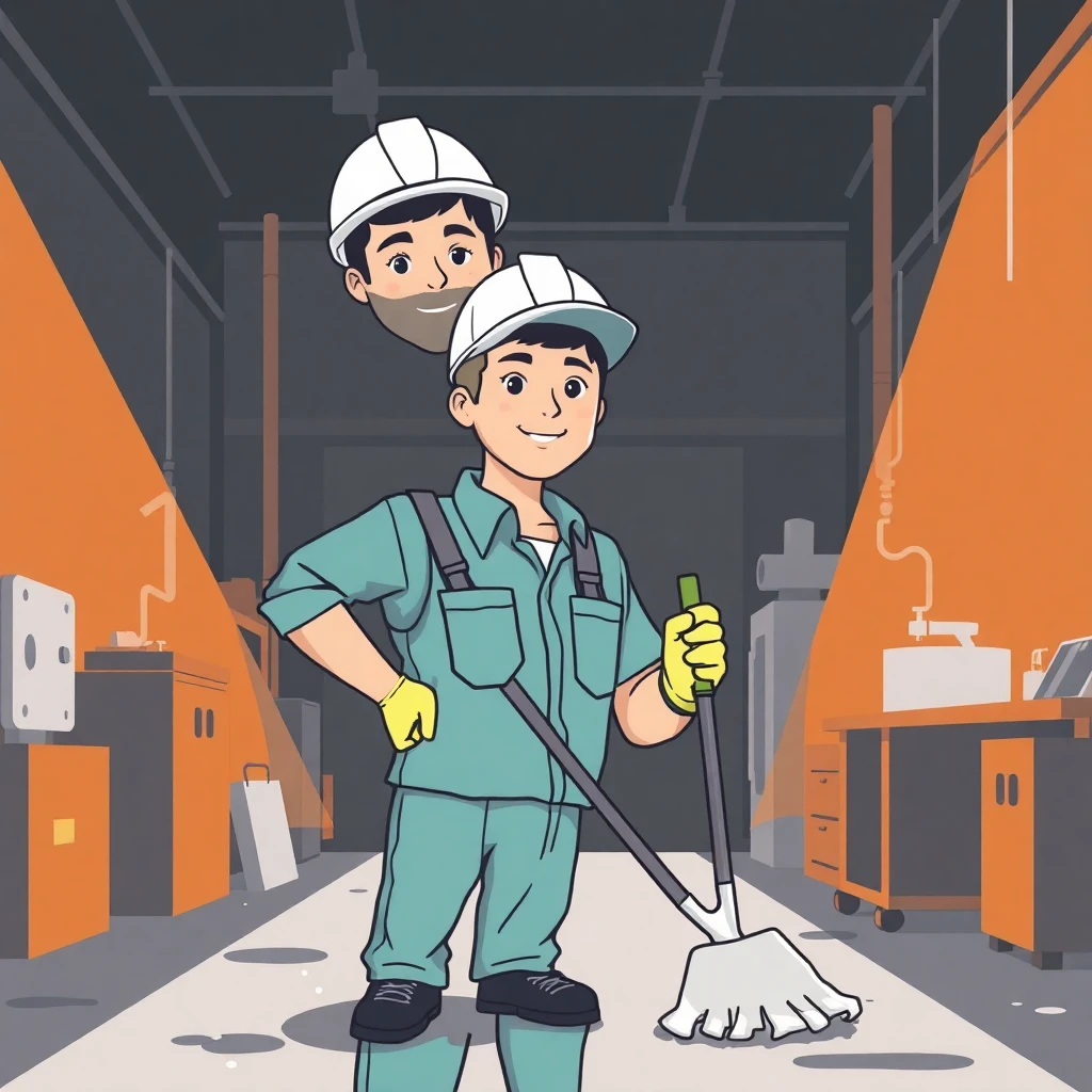 Professional cleaning job