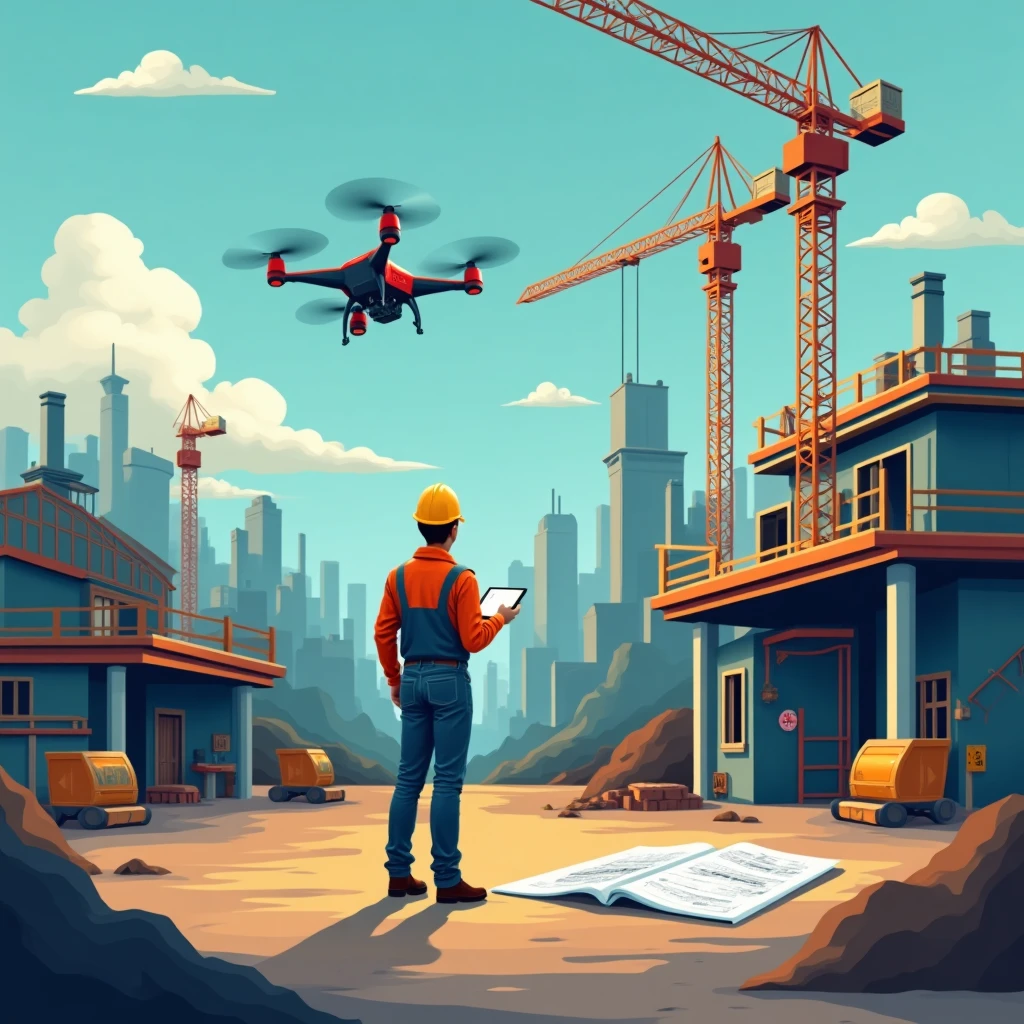 Tech-enhanced construction site