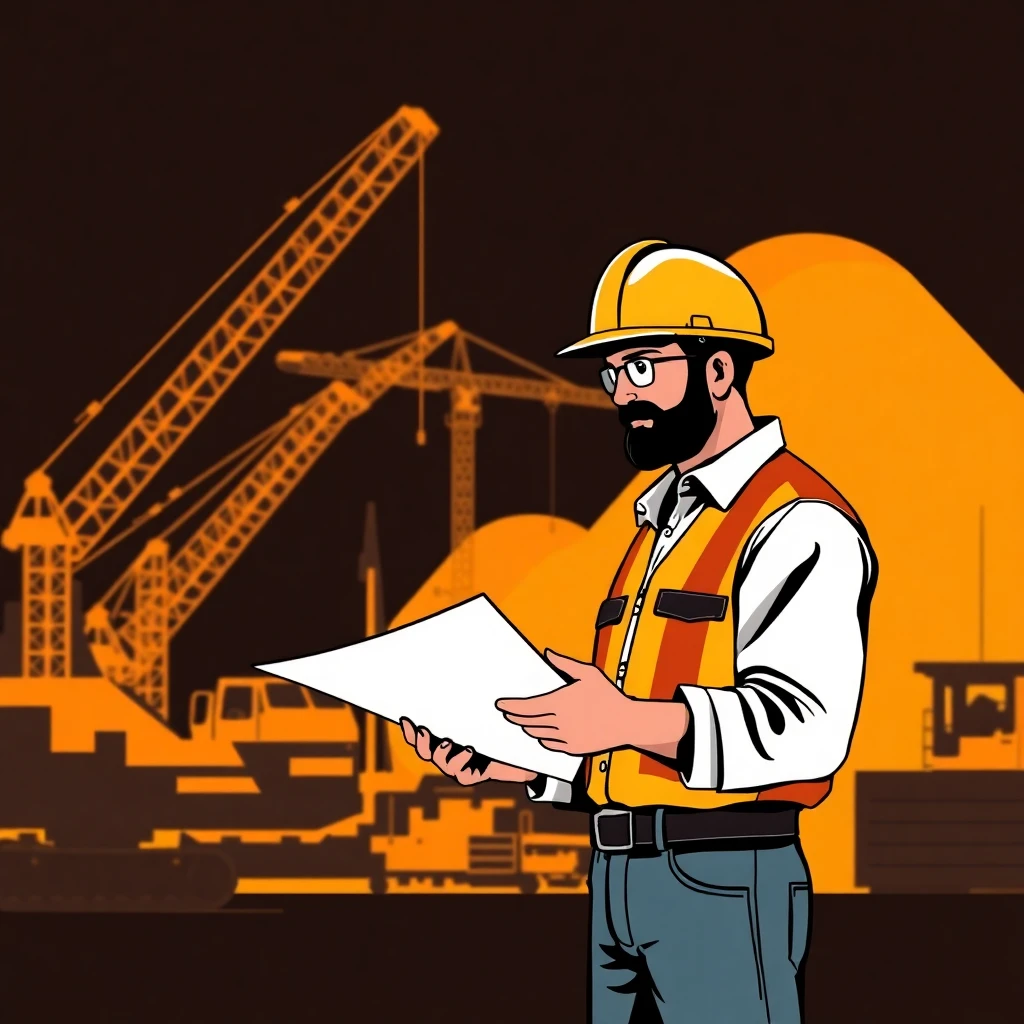 Construction site overview